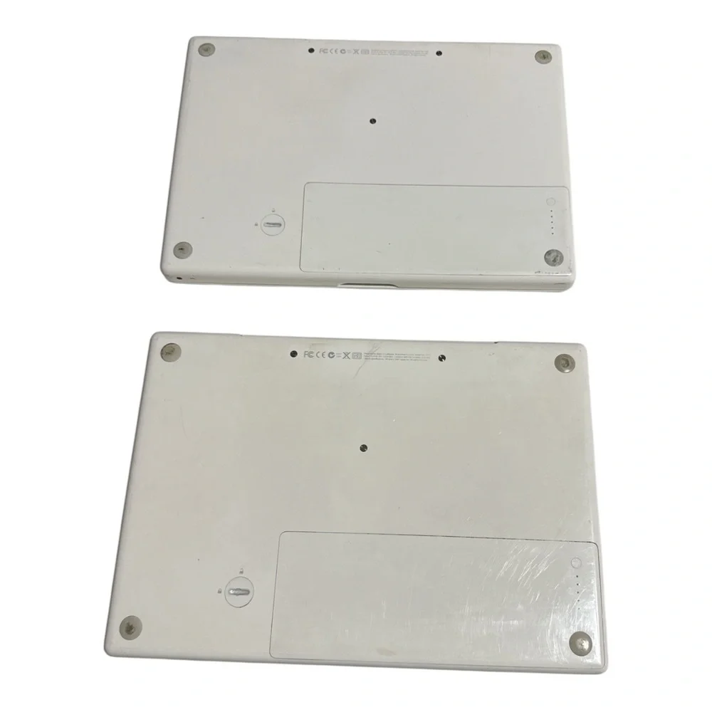 Apple White MacBook Pair with White Keyboards